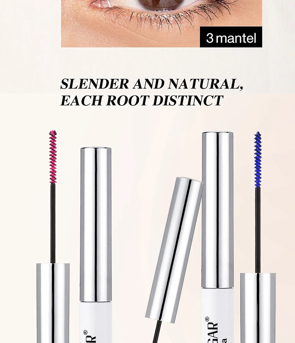 Colorful Curling Mascara Fine Brush Lengthens Eyelashes Thick Waterproof Blue Mascara Natural Eyelash Green Halloween Eye Makeup