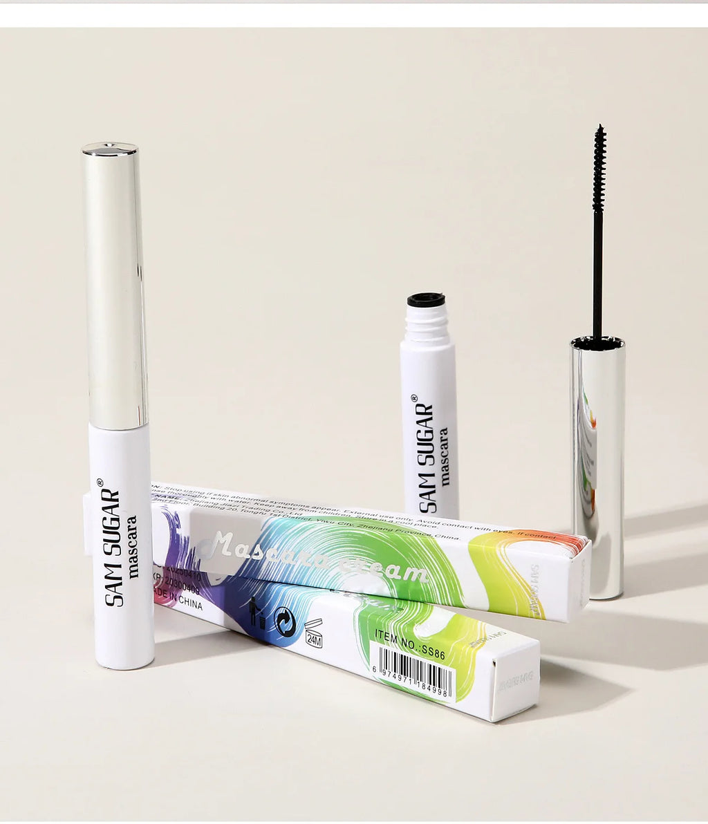 Colorful Curling Mascara Fine Brush Lengthens Eyelashes Thick Waterproof Blue Mascara Natural Eyelash Green Halloween Eye Makeup