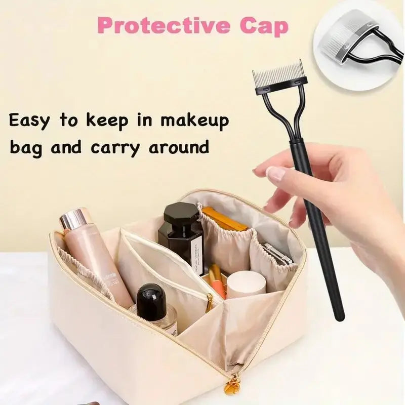 1pc Professional Metal Teeth Separator Black Mascara Eyelash Comb Brush Lash Separator Definer Makeup Tool