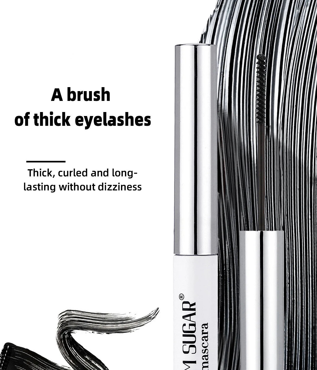 Colorful Curling Mascara Fine Brush Lengthens Eyelashes Thick Waterproof Blue Mascara Natural Eyelash Green Halloween Eye Makeup