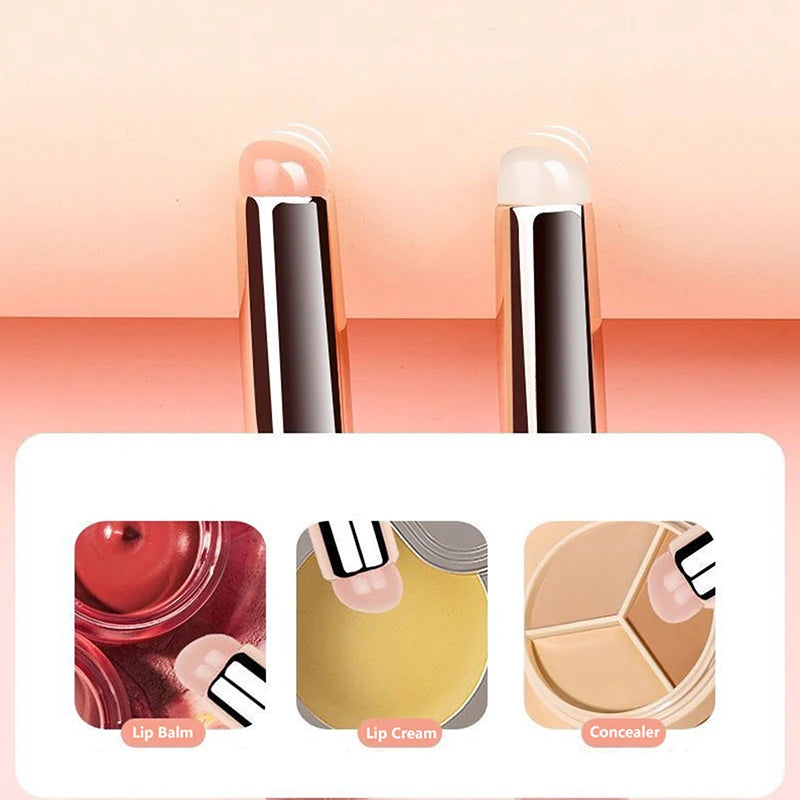 Silicone Lip Brush Concealer Brush Silicone Makeup Brush For Lip Balm LipStick Multifunction Portable Brush Beauty Nail Art Tool