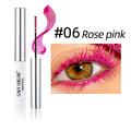 Colorful Curling Mascara Fine Brush Lengthens Eyelashes Thick Waterproof Blue Mascara Natural Eyelash Green Halloween Eye Makeup