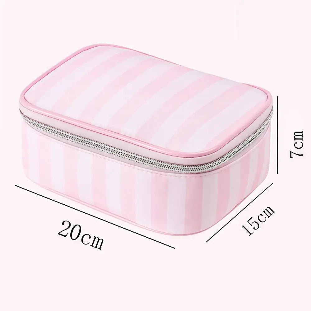 Large Capacity Handheld Makeup Bag Portable Minimalist Style Cosmetic Storage Bag Oxford Cloth Travel Design Wash Bags