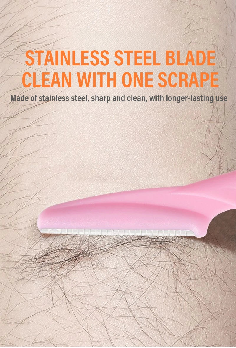 1-10pcs Eyebrow Trimmer Eyebrow Razor Safety Eye Brow Shaping Knife Portable Blades Face Hair Removal Shaver Woman Makeup Tools