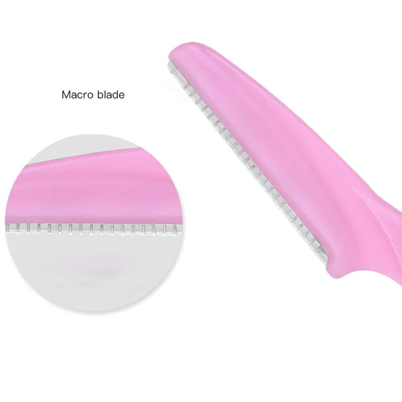 1-10pcs Eyebrow Trimmer Eyebrow Razor Safety Eye Brow Shaping Knife Portable Blades Face Hair Removal Shaver Woman Makeup Tools
