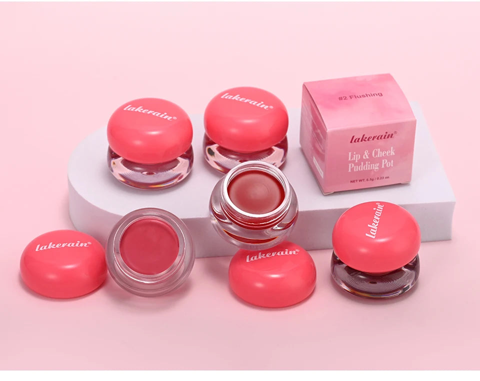 Lip&Cheek Blurry Pudding Pot | Blushed Moment - Baby | Makeup Blush, Buildable Lightweight, Multi-Use Soft Matte Finish | 5g