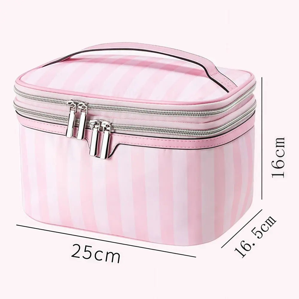 Large Capacity Handheld Makeup Bag Portable Minimalist Style Cosmetic Storage Bag Oxford Cloth Travel Design Wash Bags