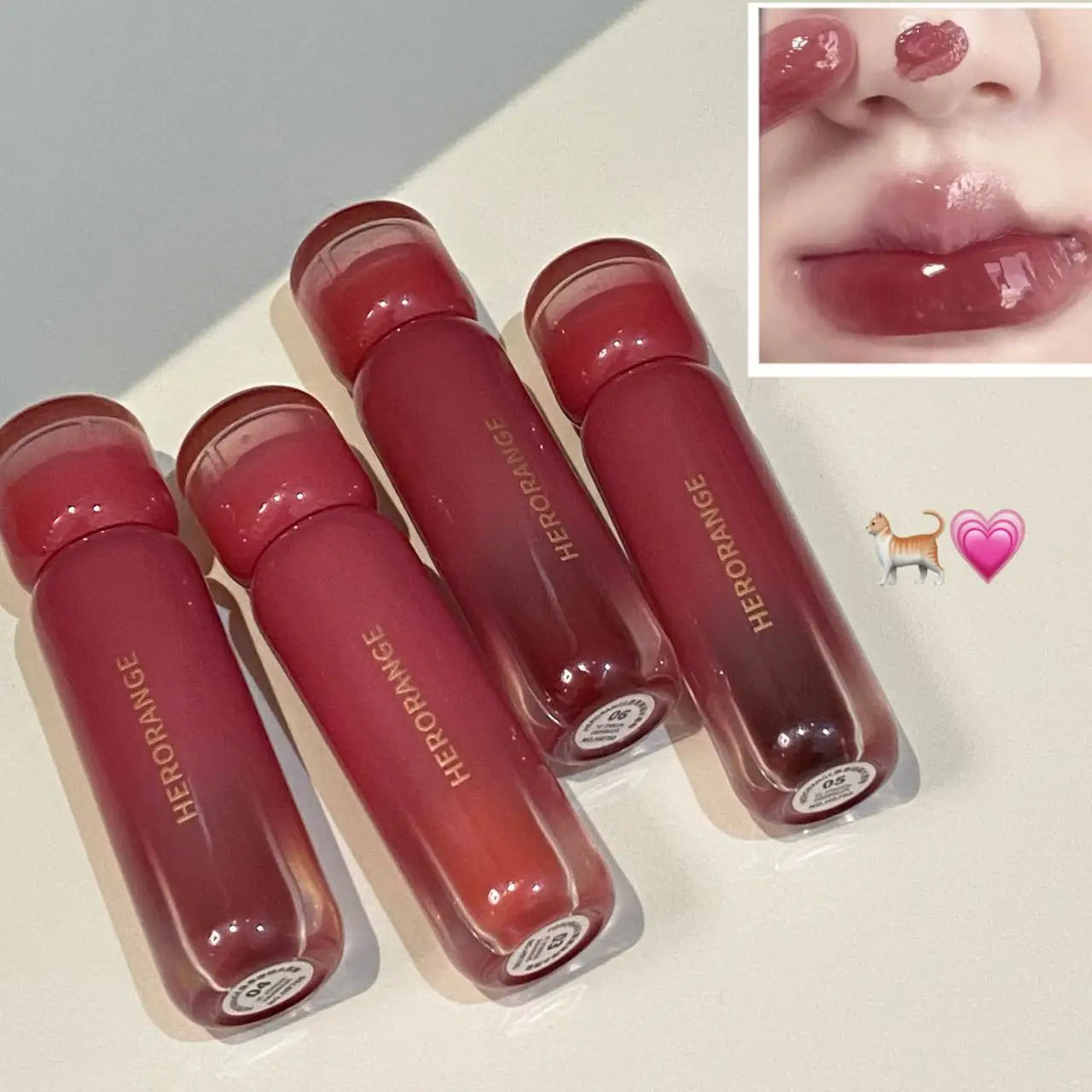 Smoked Grape Purple Red Lip Glaze Mirror Water Lip Gloss Moisturizing Liquid Lipstick Clear Tint Makeup Korean Women Cosmetics