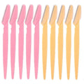 1-10pcs Eyebrow Trimmer Eyebrow Razor Safety Eye Brow Shaping Knife Portable Blades Face Hair Removal Shaver Woman Makeup Tools