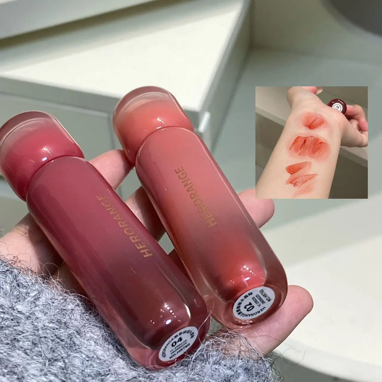 Smoked Grape Purple Red Lip Glaze Mirror Water Lip Gloss Moisturizing Liquid Lipstick Clear Tint Makeup Korean Women Cosmetics